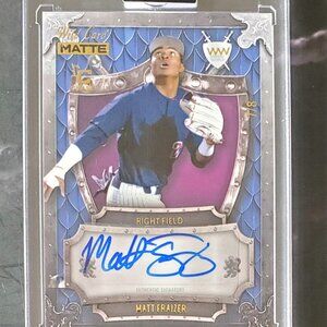 Matt Frazier 2024 Wild Card Matte WW Blue/Purple Rookie Auto  7/8 Pirates
